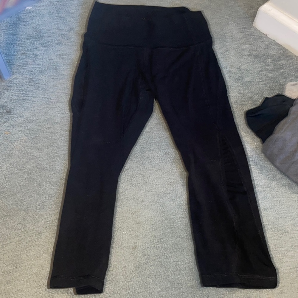 Old navy active leggings with sheer side detail